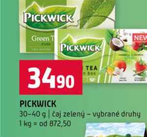 PICKWICK 30-40 g čaj zelený vybrané druhy 