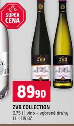 ZVB COLLECTION 0,75l vino vybrané druhy