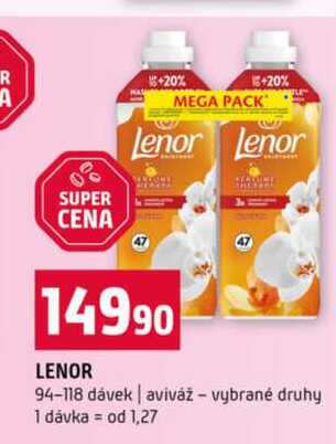 LENOR 94-118 dávek aviváž vybrané druhy 