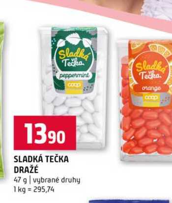 SLADKÁ TEČKA DRAŽÉ 47 g vybrané druhy