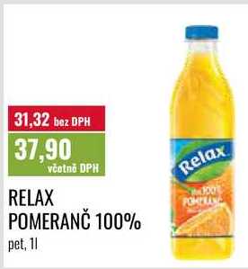 RELAX POMERANČ 100% 1l