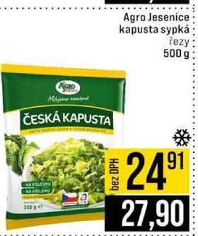 Agro Jesenice kapusta sypká řezy 500 g