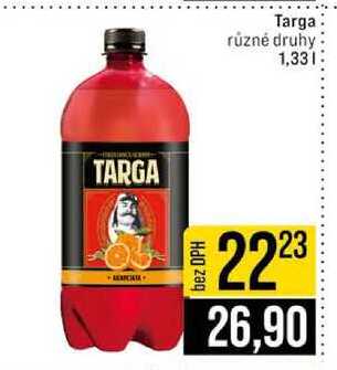 Targa různé druhy 1,33l