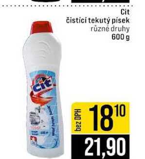 Cit čistící tekutý písek různé druhy 600 g