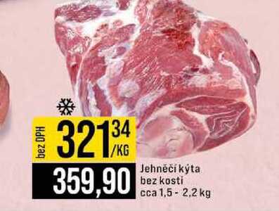 Jehněčí kýta bez kosti cca 1,5-2,2 kg 