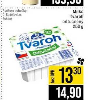 Milko tvaroh odtučněný 250 g 
