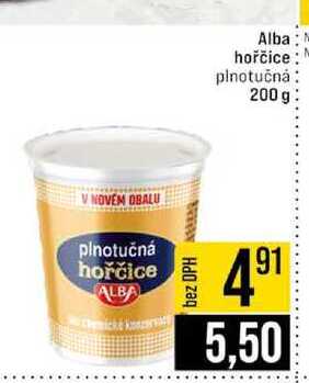 Alba hořčice plnotučná 200 g