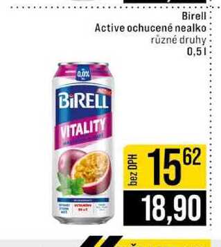 Birell Active ochucené nealko různé druhy 0,5l