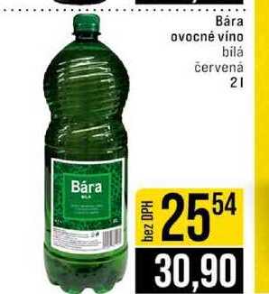 Bára ovocné víno bilá červená 2l