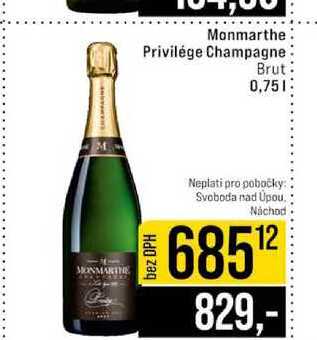 Monmarthe Privilége Champagne Brut 0,75l