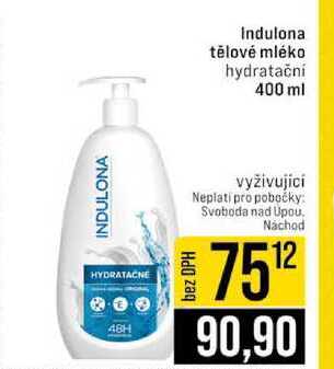 Indulona tělové mléko hydratační 400 ml 