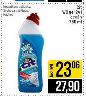 Cit WC gel 2v1 oceán 750 ml