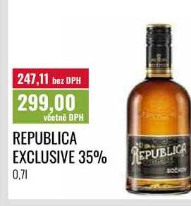 REPUBLICA EXCLUSIVE 35% 0,7l