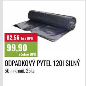 ODPADKOVÝ PYTEL 120I SILNÝ 25ks 