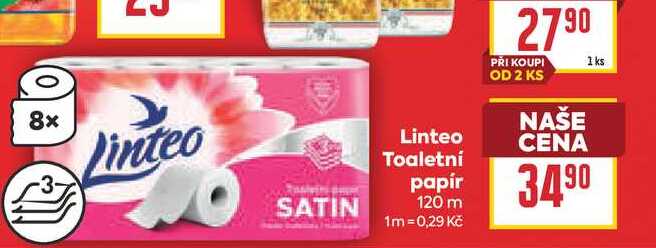 Linteo Toaletní papír 120 m