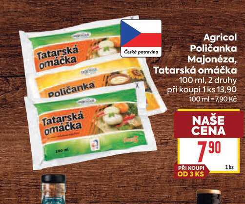 Agricol Poličanka Majonéza, Tatarská omáčka 100 ml
