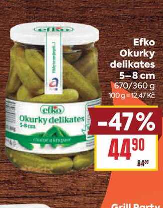 Efko Okurky delikates 5-8 cm 670/360 g