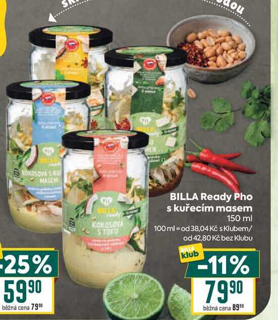 BILLA Ready Pho s kuřecím masem 150 ml 