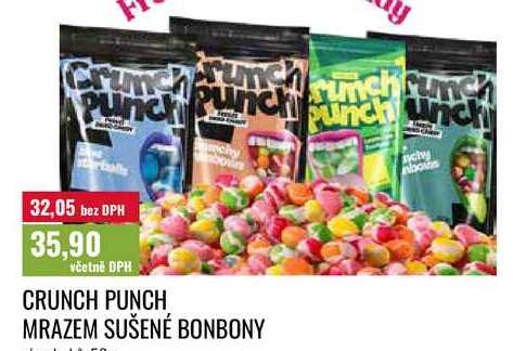CRUNCH PUNCH MRAZEM SUŠENÉ BONBONY 50g