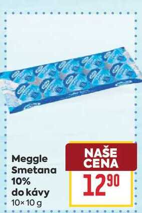 Meggle Smetana 10% do kávy 10×10 g