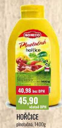 HOŘČICE plnotučná, 1400g 