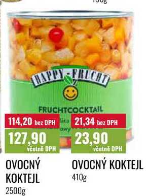 OVOCNÝ KOKTEJL 410g, 2500g 