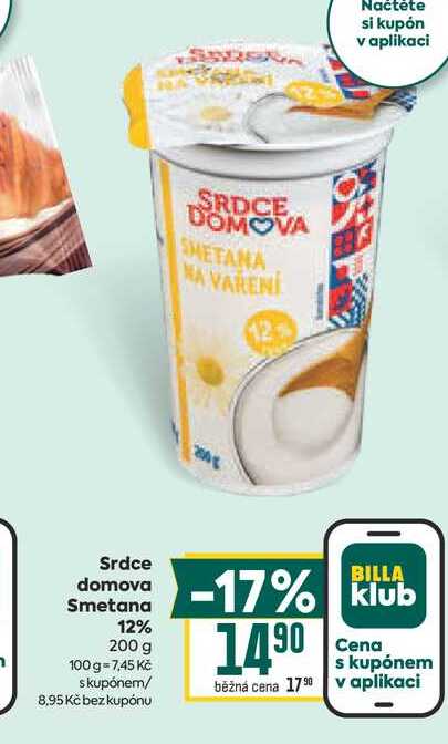 Srdce domova Smetana 12% 200 g