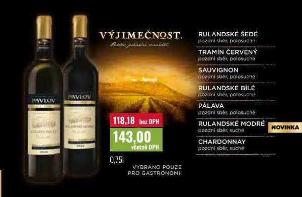 VINAŘSTVÍ PAVLOV 0,75l