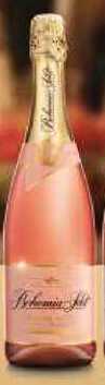 Bohemia Sekt Rose demi sec jakostní šumivé víno růžové 0,375l