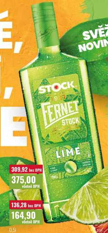 FERNET STOCK LIME 0,5l, 1l