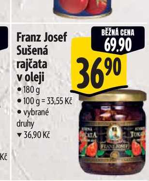  Franz Josef Sušená rajčata v oleji 180 g  