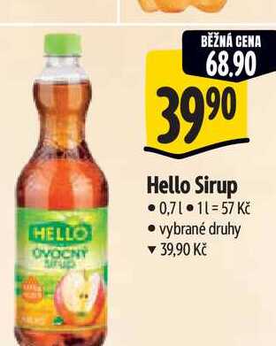   Hello Sirup 0,7 l