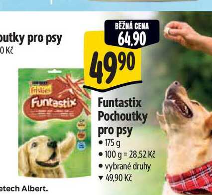 Funtastix Pochoutky pro psy 175 g