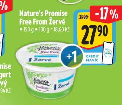  Nature's Promise Free From Žervé 150 g 