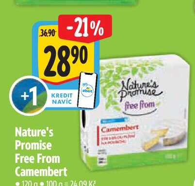   Nature's Promise Free From Camembert 120 g