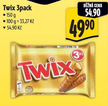 Twix 3pack, 150 g 
