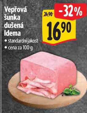 Vepřová šunka dušená Idema, cena za 100 g