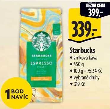 Starbucks zrnková káva, 450 g