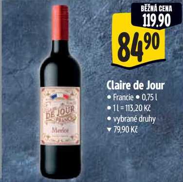 Claire de Jour, 0,75 l