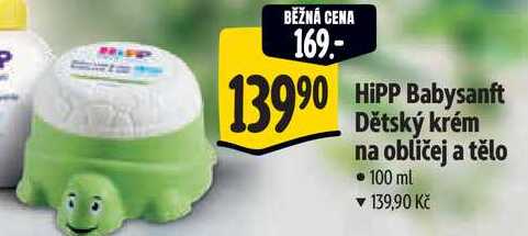 HiPP Babysanft Dětský krém na obličej a tělo, 100 ml