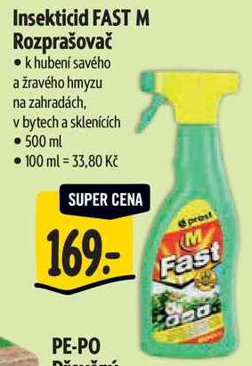 Insekticid FAST M Rozprašovač, 500 ml