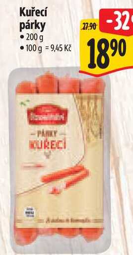 Kuřecí párky, 200 g
