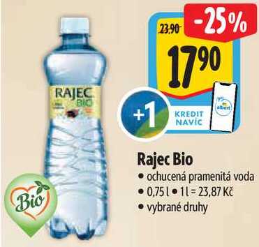 Rajec Bio, 0,75 l
