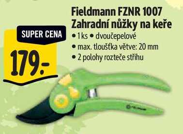 Fieldmann FZNR 1007 Zahradní nůžky na keře 