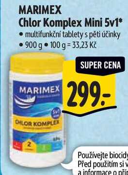MARIMEX Chlor Komplex Mini 5v1, 900 g 