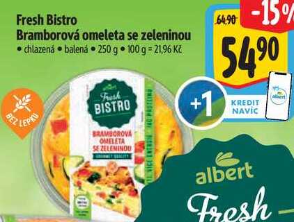 Fresh Bistro Bramborová omeleta se zeleninou, 250 g