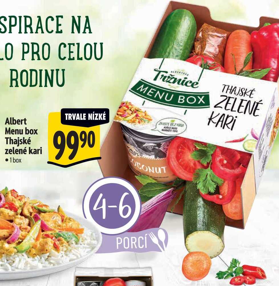 Albert Menu box Thajské zelené kari
