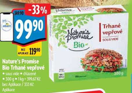 Nature's Promise Bio Trhané vepřové, 300 g