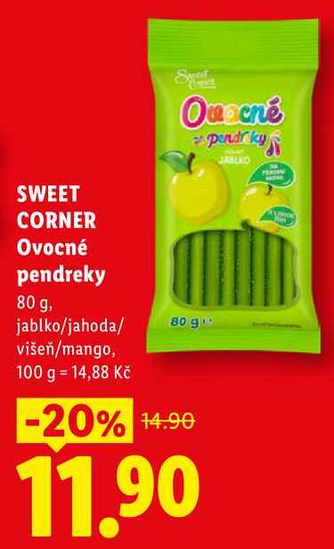 SWEET CORNER Ovocné pendreky, 80 g