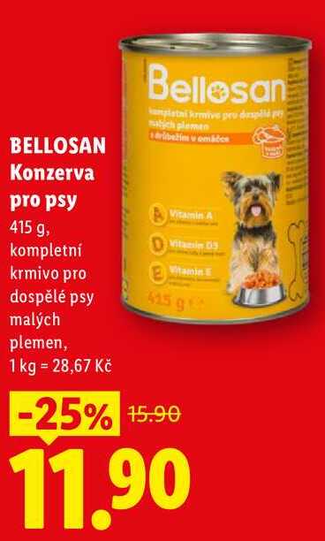 BELLOSAN Konzerva pro psy, 415 g